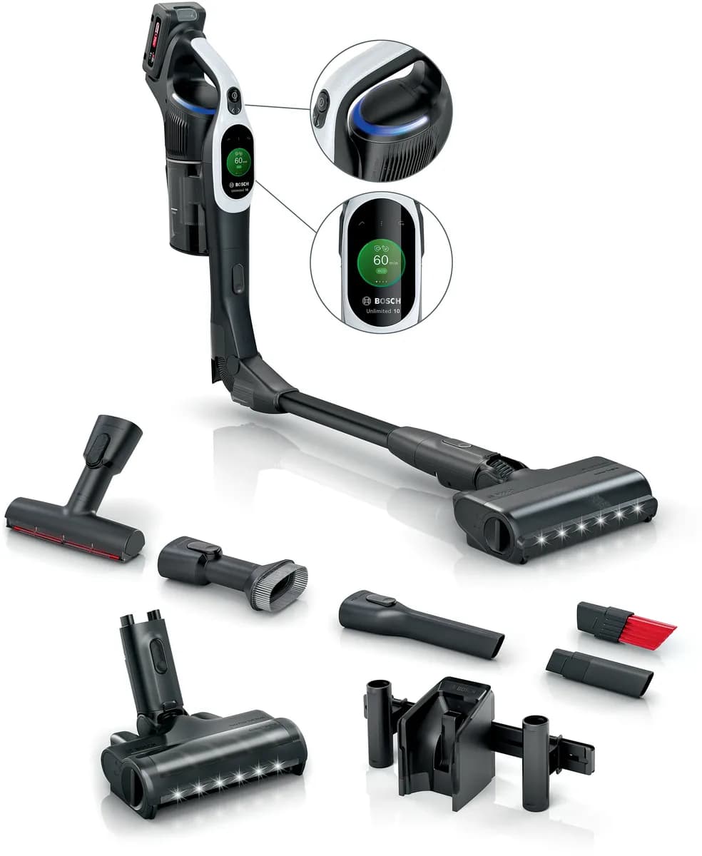 Bosch аккумуляторный пылесос Unlimited 10, белый