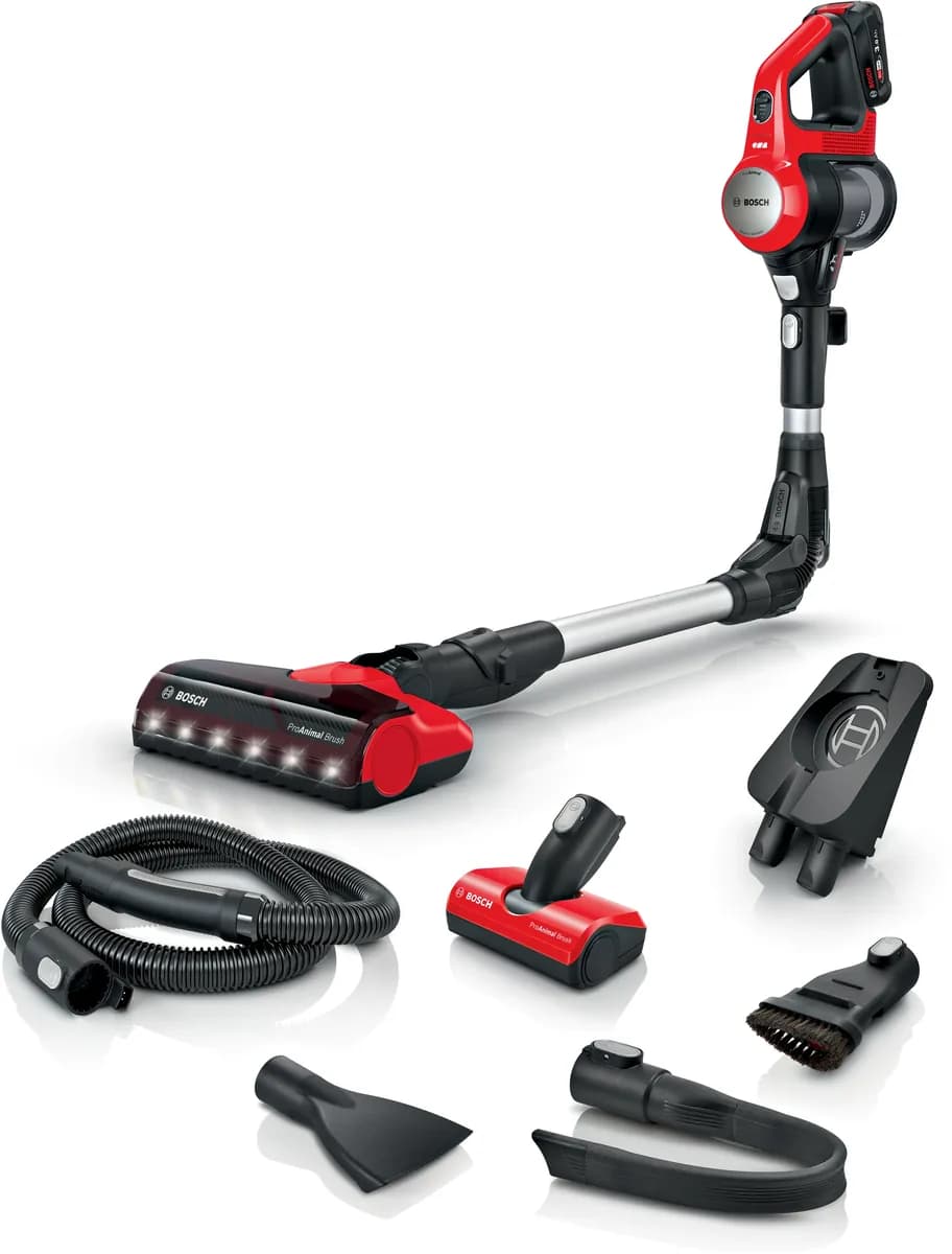 Bosch аккумуляторный пылесос Unlimited 7 ProAnimal, красный
