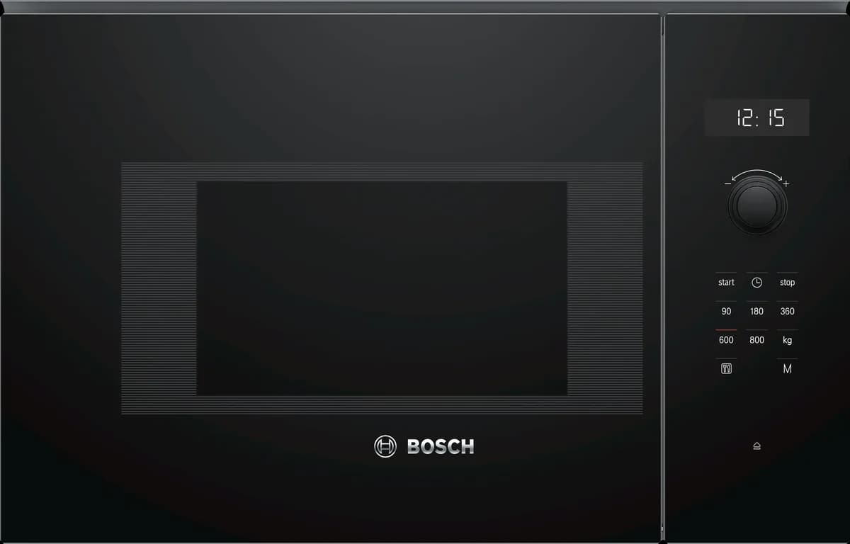 Bosch встроенная микроволновая печь 60 x 38 см Черный