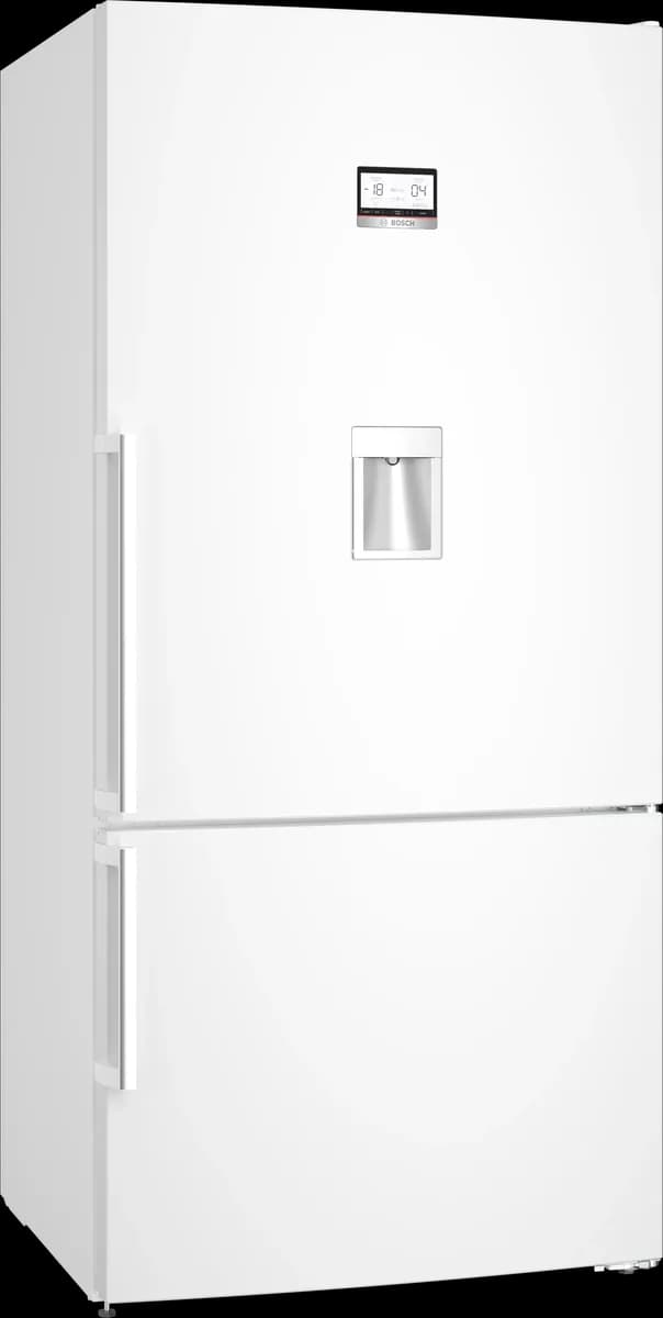 Bosch отдельностоящий холодильник с нижней морозильной камерой 186 x 86 см, белый, Total No Frost