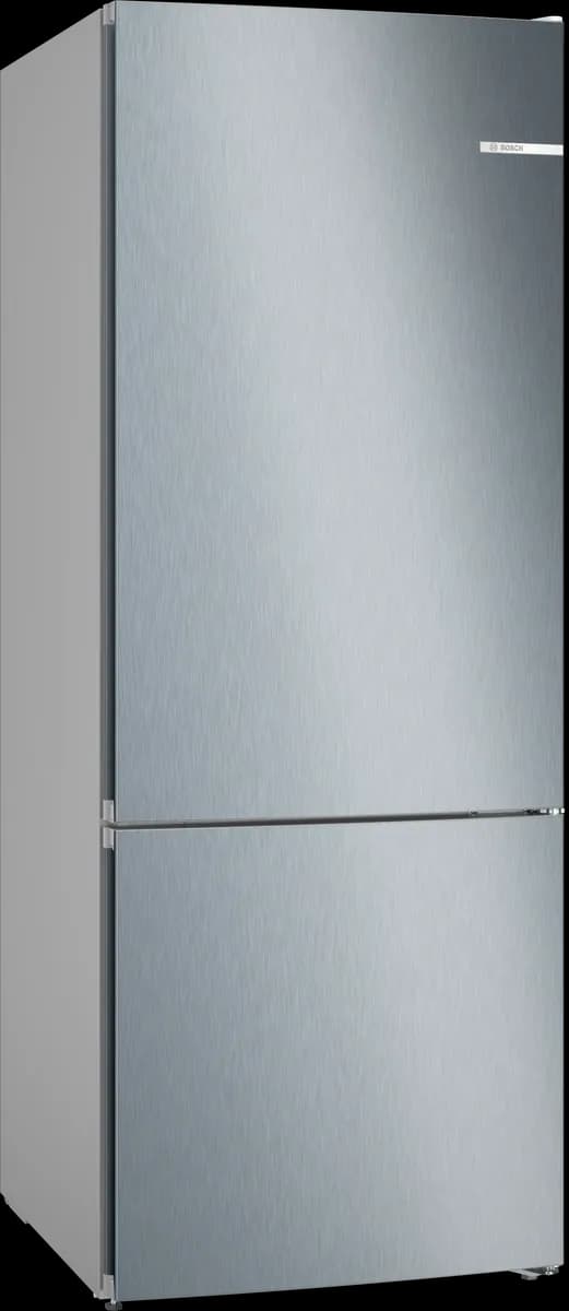 Bosch отдельностоящий холодильник с нижней морозильной камерой 186 x 70 см, под нержавеющую сталь