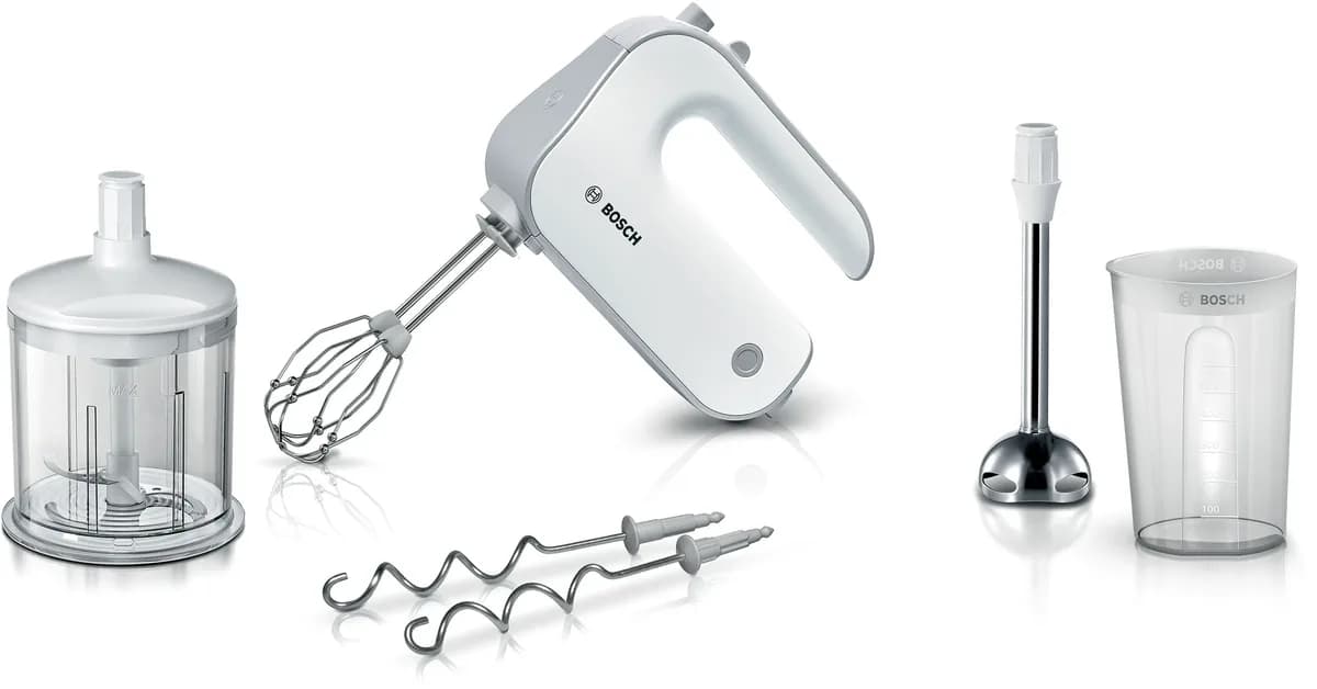 Bosch миксер Styline 500 Вт Белый, Серебристый