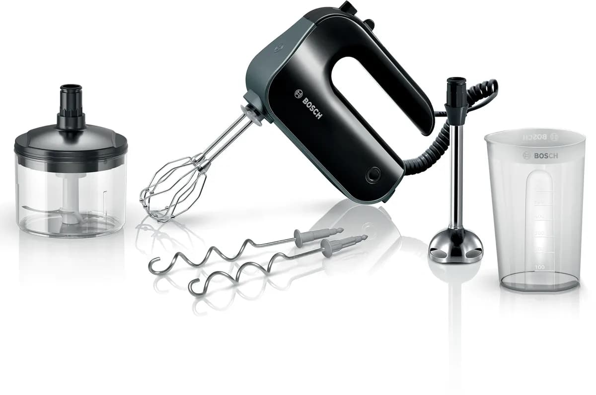 Bosch миксер MFQ4 850 Вт Черный, темно-серебристый