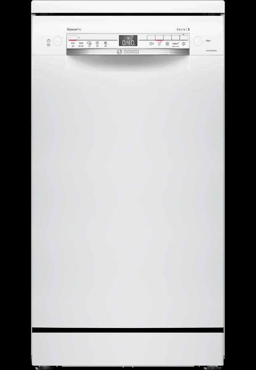Өзүнчө турган идиш жуугуч машина Bosch 45 см ак