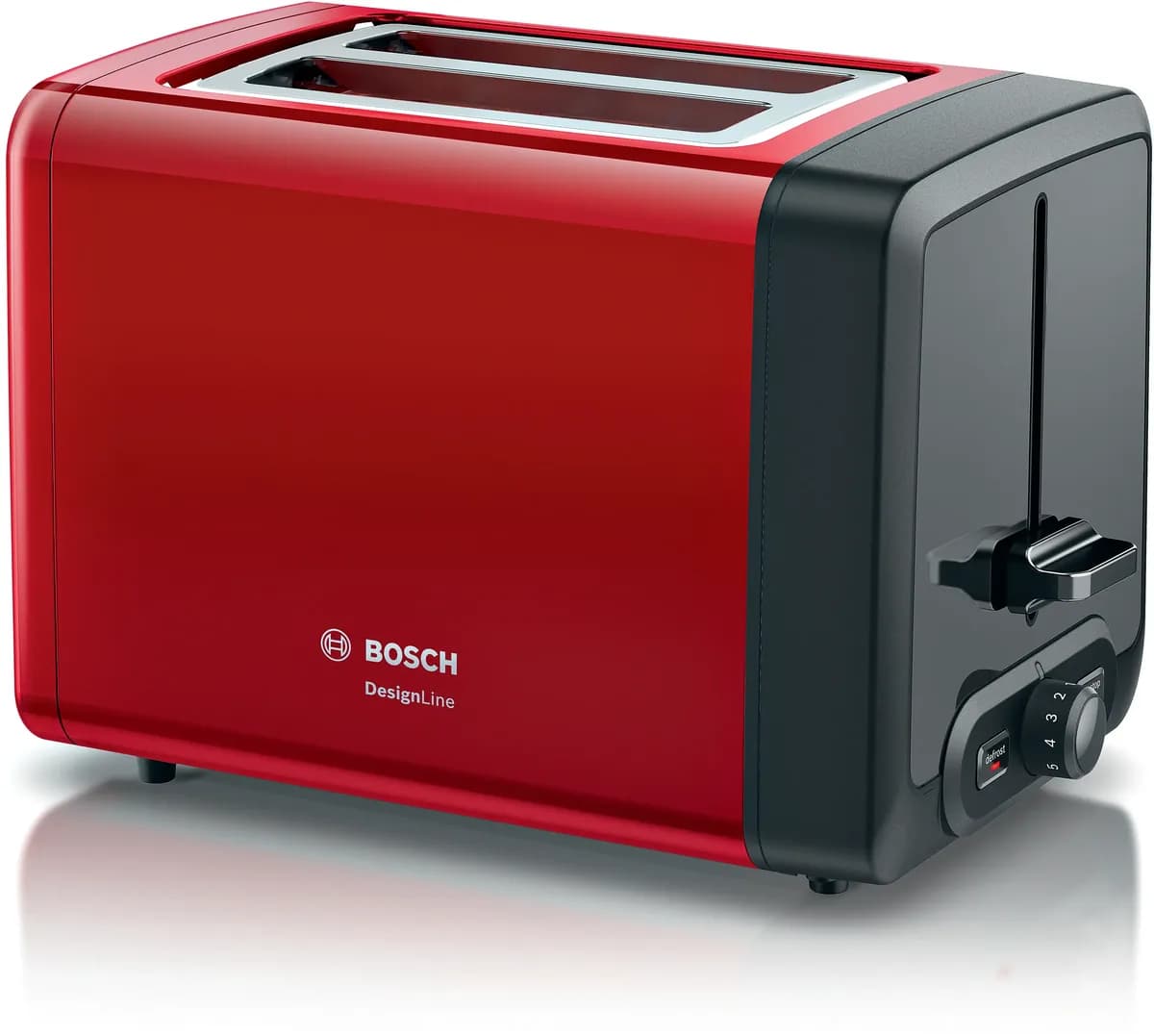 Bosch компактный тостер DesignLine Красный