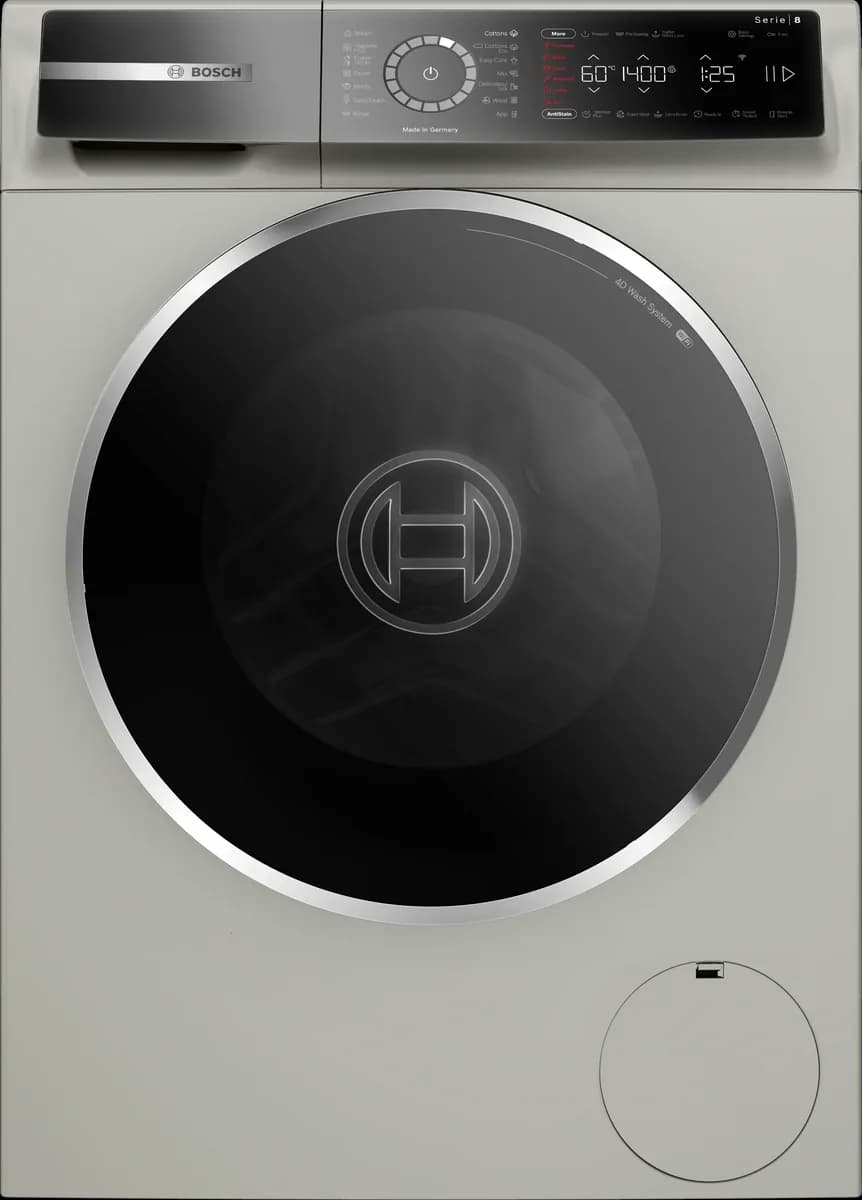 Bosch стиральная машина с фронтальной загрузкой 9 кг 1400 об/мин, Серебристый inox