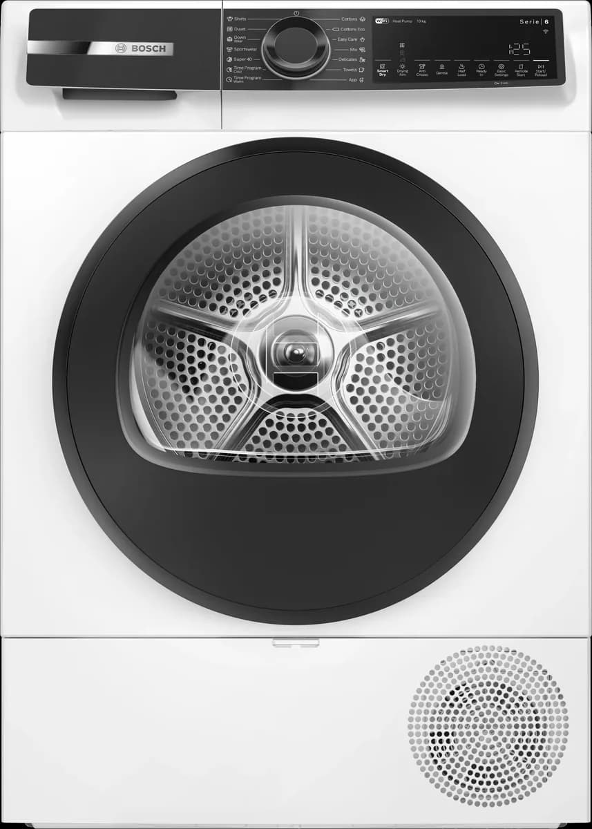 Сушильная машина с тепловым насосом Bosch 10 кг, белая