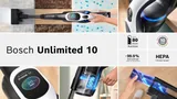 Bosch аккумуляторный пылесос Unlimited 10, белый