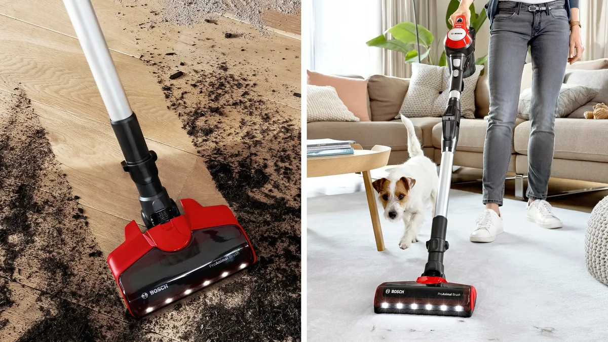 Bosch аккумуляторный пылесос Unlimited 7 ProAnimal, красный