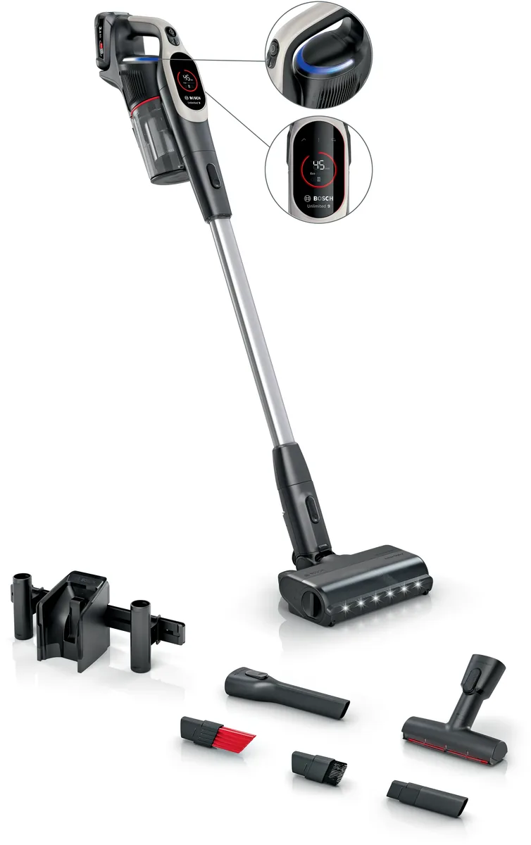 Bosch аккумуляторный пылесос Unlimited 9, графитовый