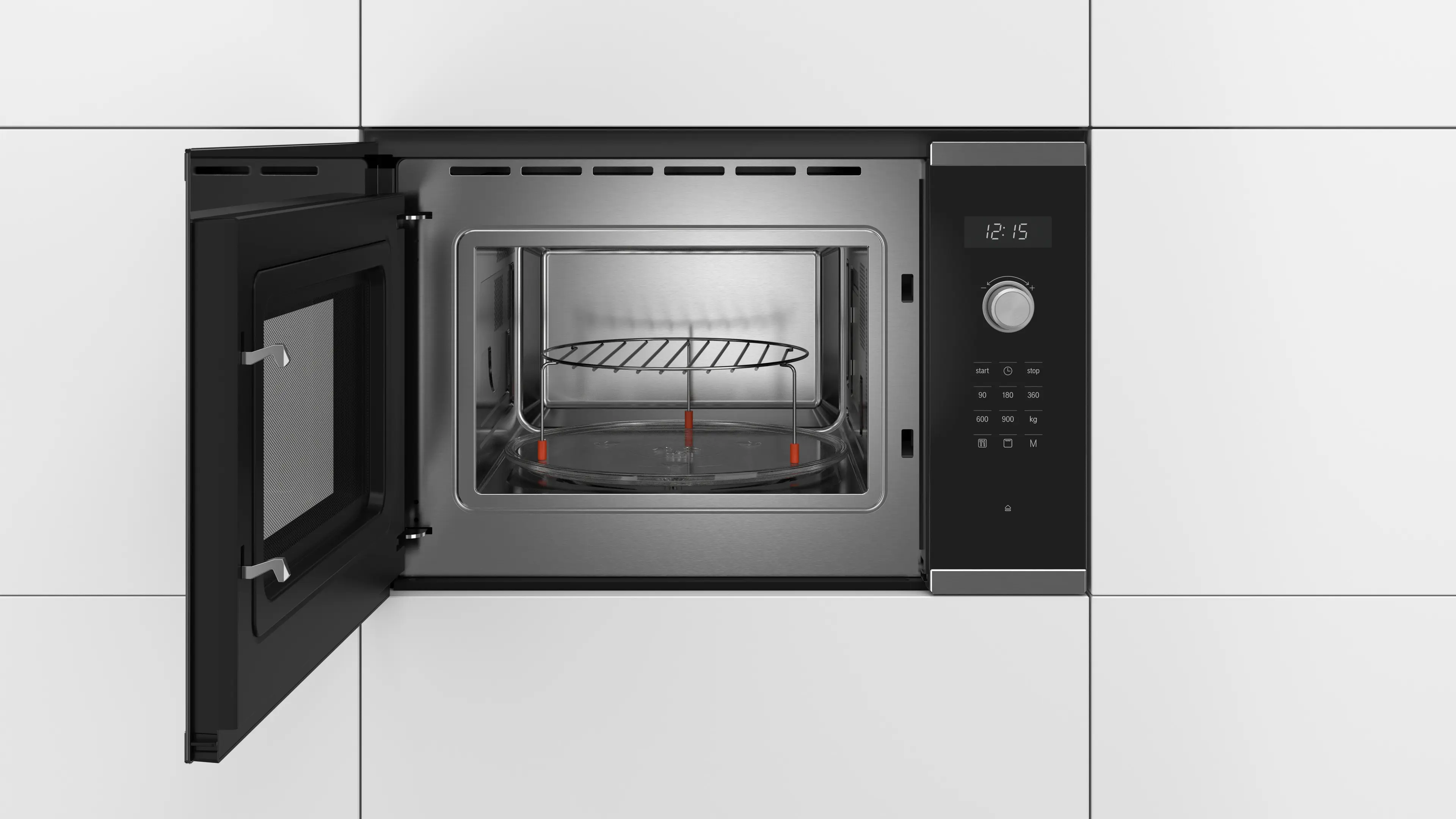 Built-In Microwave with grill 59 x 38 cm Нержавеющая сталь 3