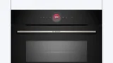 Встраиваемый компактный духовой шкаф с микроволнами Bosch, 60 x 45 см, черный