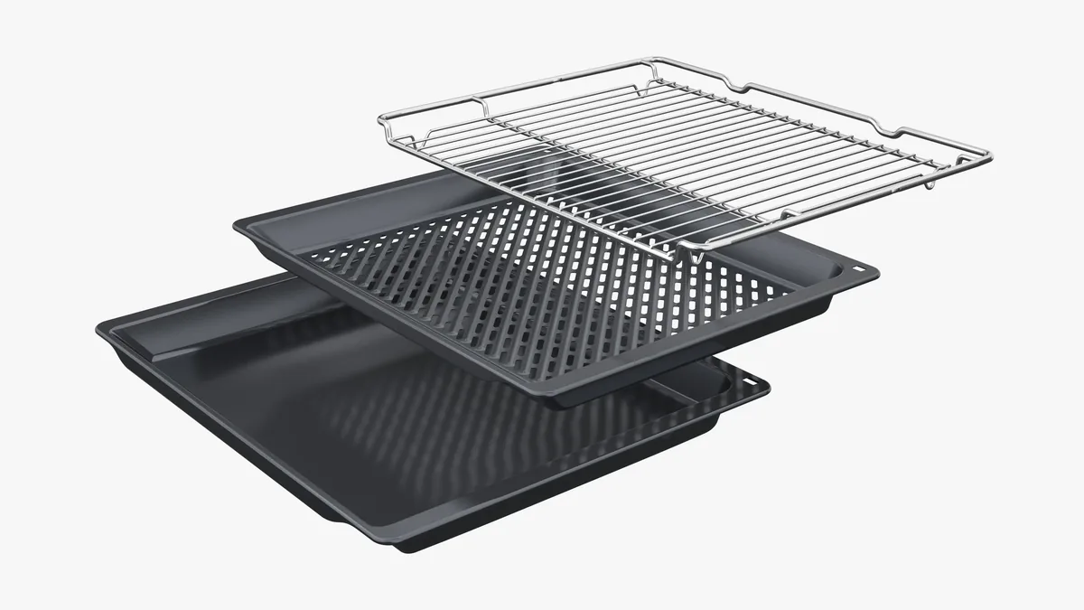Встраиваемый компактный духовой шкаф с микроволнами Bosch, 60 x 45 см, черный