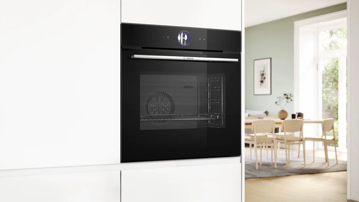 Орнотулуучу электр духовка Bosch, 60 x 60 см, кара