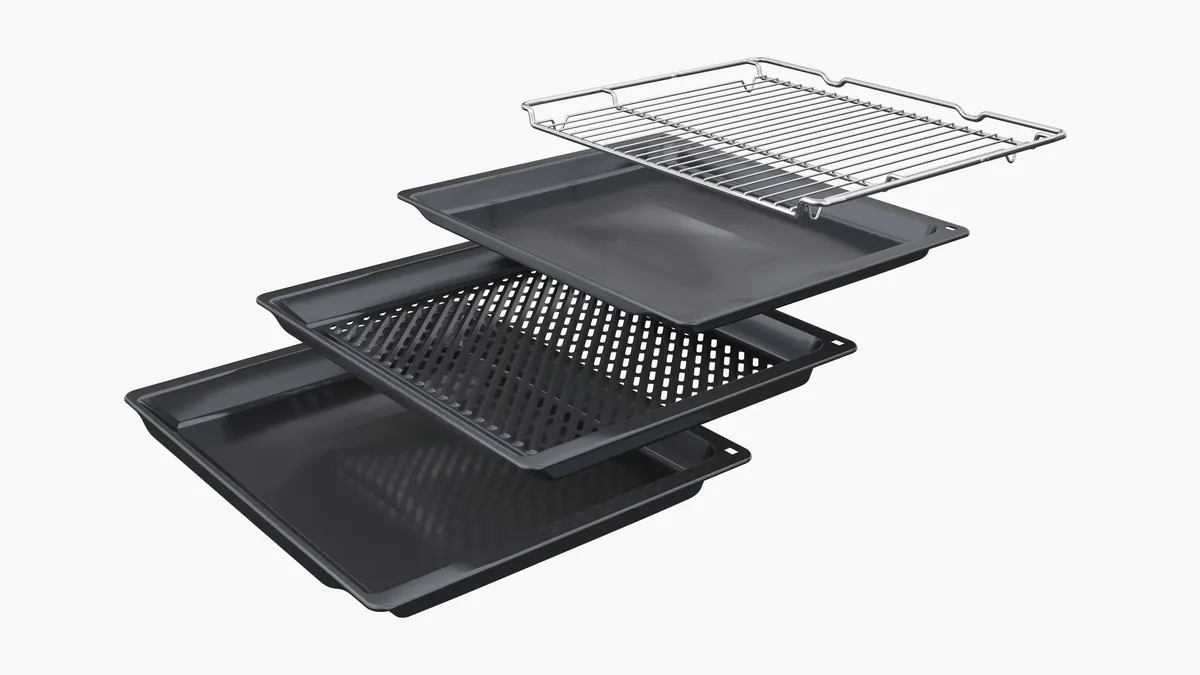 Орнотулуучу электр духовка Bosch, 60 x 60 см, кара