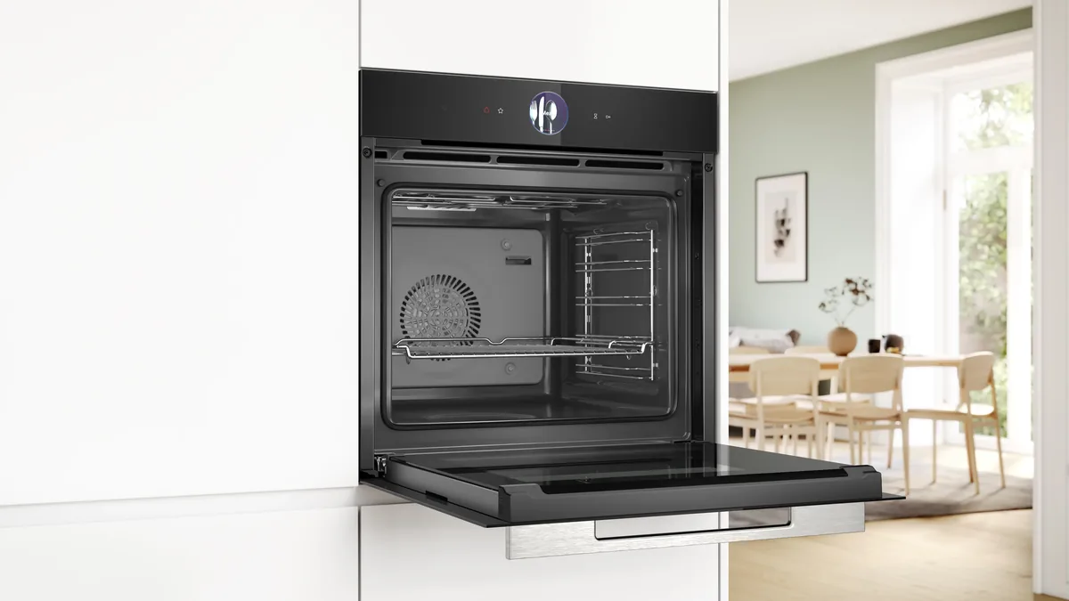 Орнотулуучу электр духовка Bosch, 60 x 60 см, кара