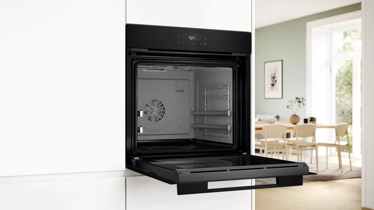 Орнотулуучу электр духовка Bosch, 60 x 60 см, кара