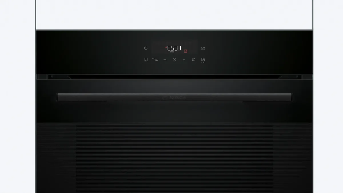 Орнотулуучу электр духовка Bosch, 60 x 60 см, кара