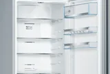 Bosch отдельностоящий холодильник с нижней морозильной камерой 203 x 60 см, черный, Total No Frost