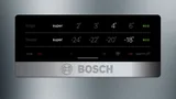 Bosch отдельностоящий холодильник с нижней морозильной камерой 203 x 60 см, нержавеющая сталь