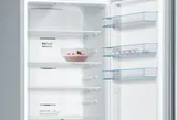 Bosch отдельностоящий холодильник с нижней морозильной камерой 203 x 60 см, нержавеющая сталь