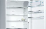 Bosch отдельностоящий холодильник с нижней морозильной камерой 203 x 70 см, черный, Total No Frost
