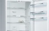 Bosch отдельностоящий холодильник с нижней морозильной камерой 203 x 70 см, под нержавеющую сталь