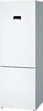 Bosch отдельностоящий холодильник с нижней морозильной камерой 203 x 70 см, белый, Total No Frost
