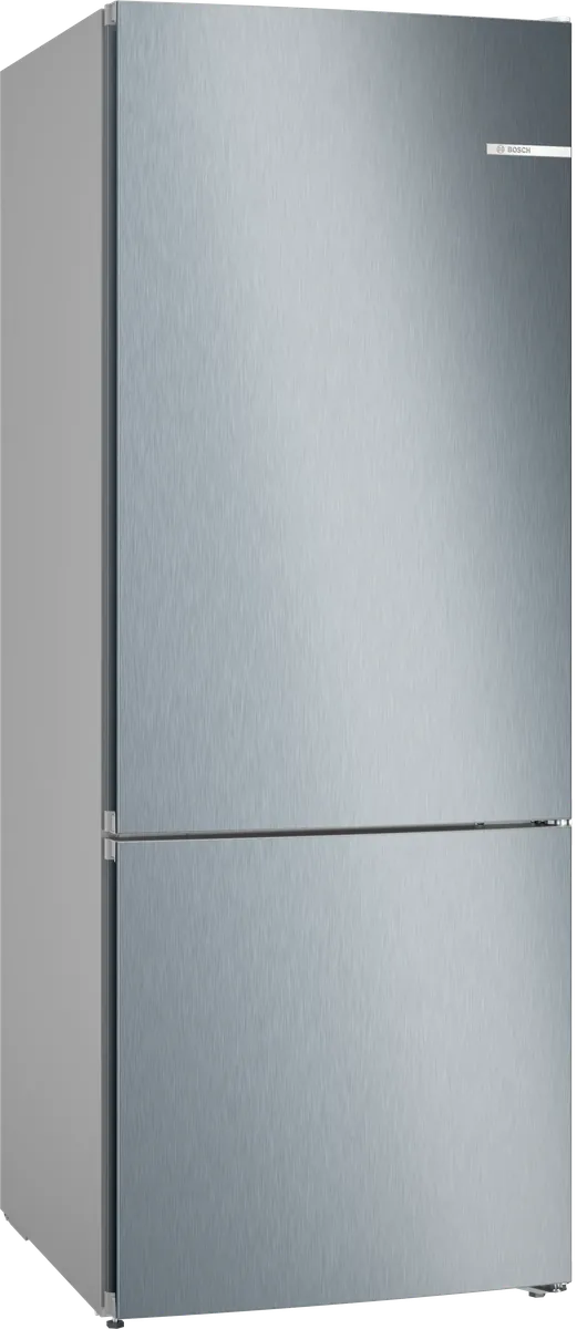 Bosch отдельностоящий холодильник с нижней морозильной камерой 186 x 70 см, под нержавеющую сталь