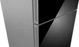 Bosch отдельностоящий холодильник с нижней морозильной камерой 193 x 70 см, черный, Total No Frost