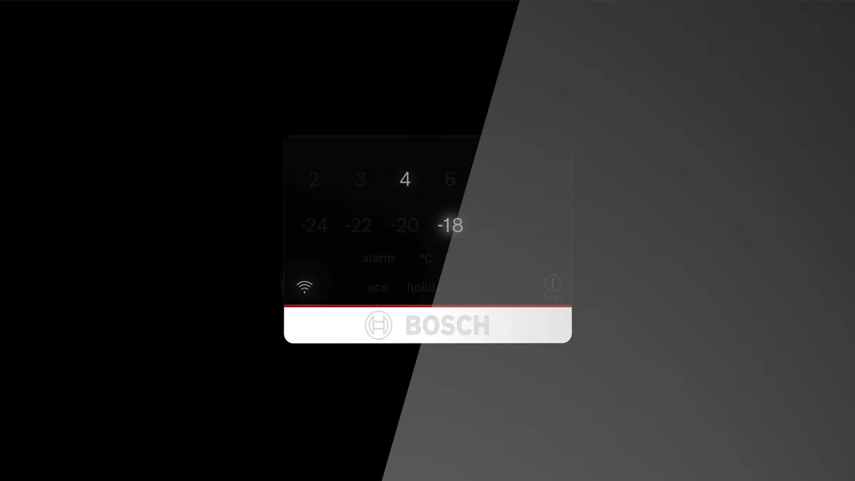 Bosch отдельностоящий холодильник с нижней морозильной камерой 193 x 70 см, черный, Total No Frost