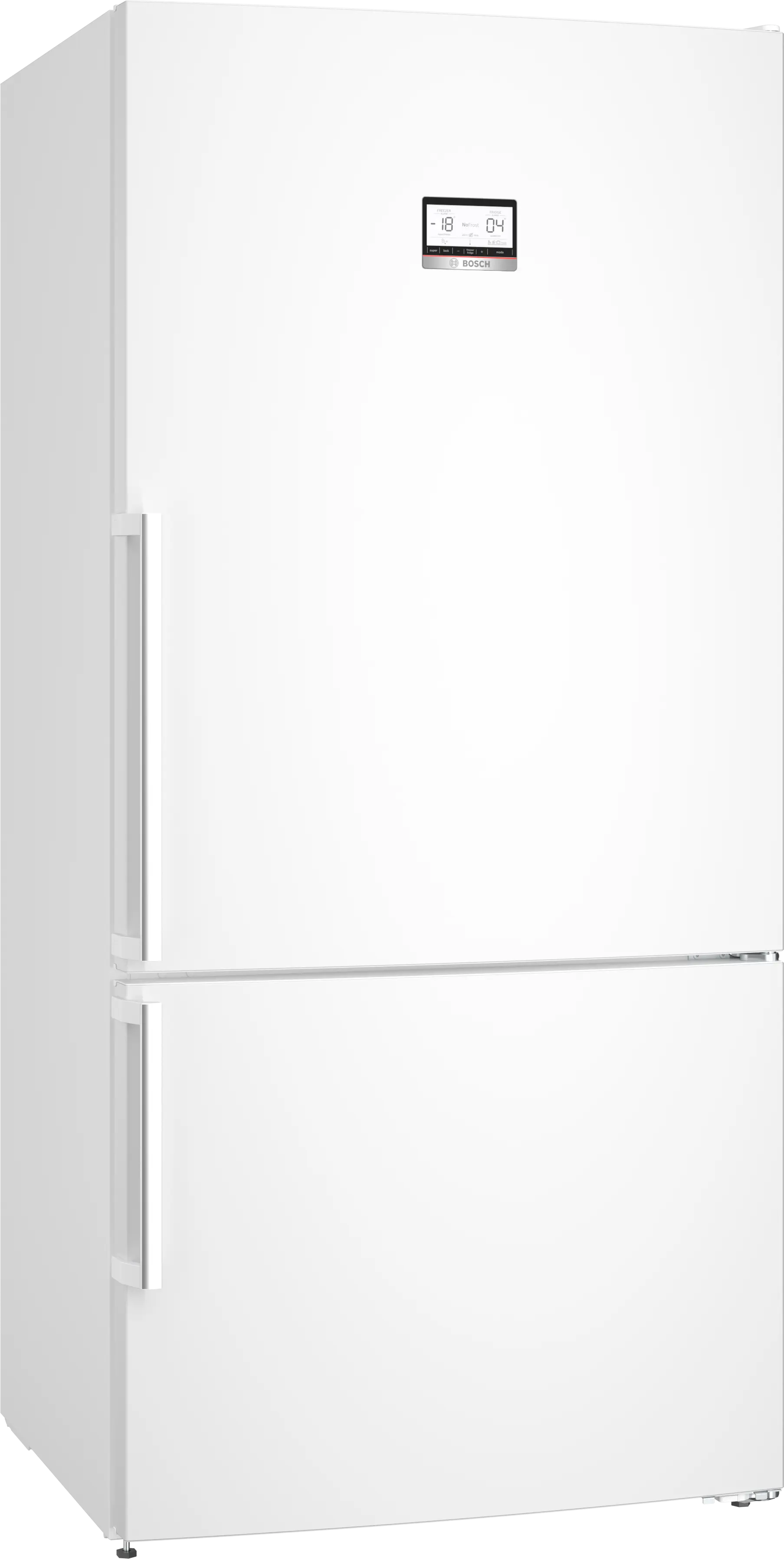Отдельностоящий холодильник с нижней морозильной камерой 186 x 86 cm Белый, Total No Frost