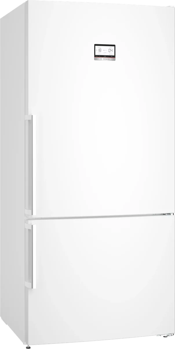 Bosch отдельностоящий холодильник с нижней морозильной камерой 186 x 86 см, белый, Total No Frost
