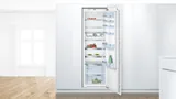 Bosch встраиваемый холодильник 177.2 x 55.8 см, плоская петля
