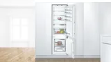 Bosch встраиваемый холодильник с нижней морозильной камерой 177.2 x 55.8 см, плоская петля