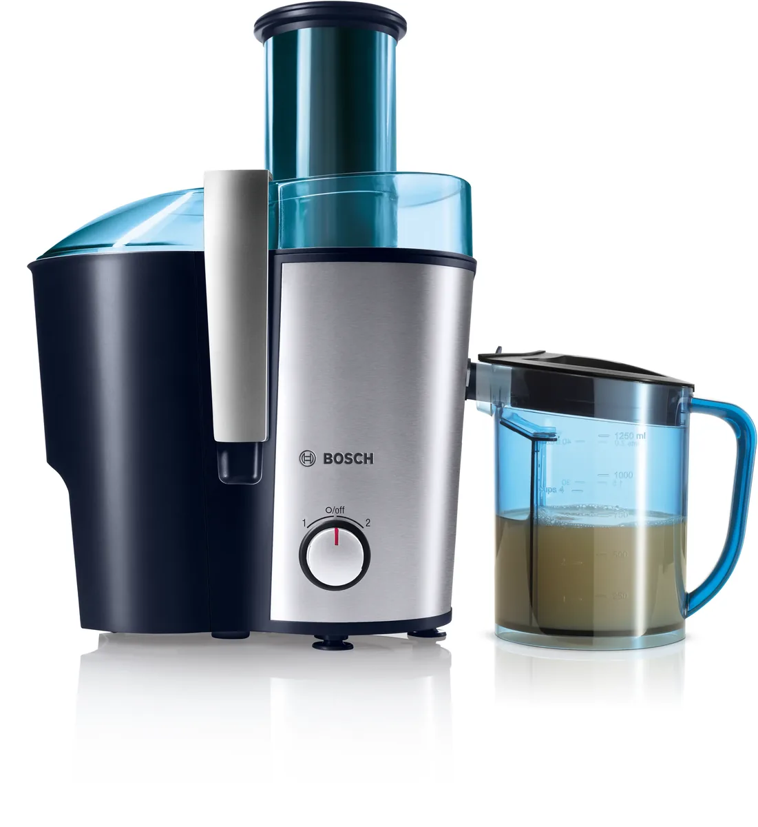 Bosch центробежная соковыжималка VitaJuice 3 700 Вт Синий, Серебристый