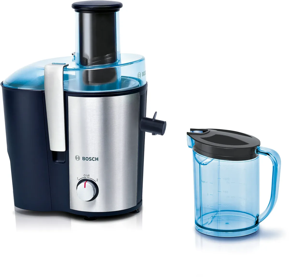 Bosch центробежная соковыжималка VitaJuice 3 700 Вт Синий, Серебристый