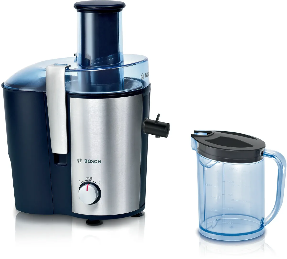 Bosch центробежная соковыжималка VitaJuice 3 700 Вт Синий, Серебристый