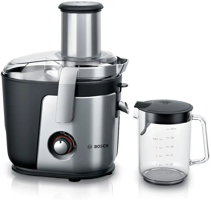 Bosch центробежная соковыжималка VitaJuice 4 1200 Вт Серебристый, Черный