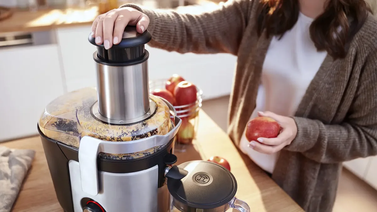 Bosch центробежная соковыжималка VitaJuice 4 1200 Вт Серебристый, Черный