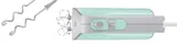 Bosch миксер Styline Colour 500 Вт Бирюзовый, Серебристый