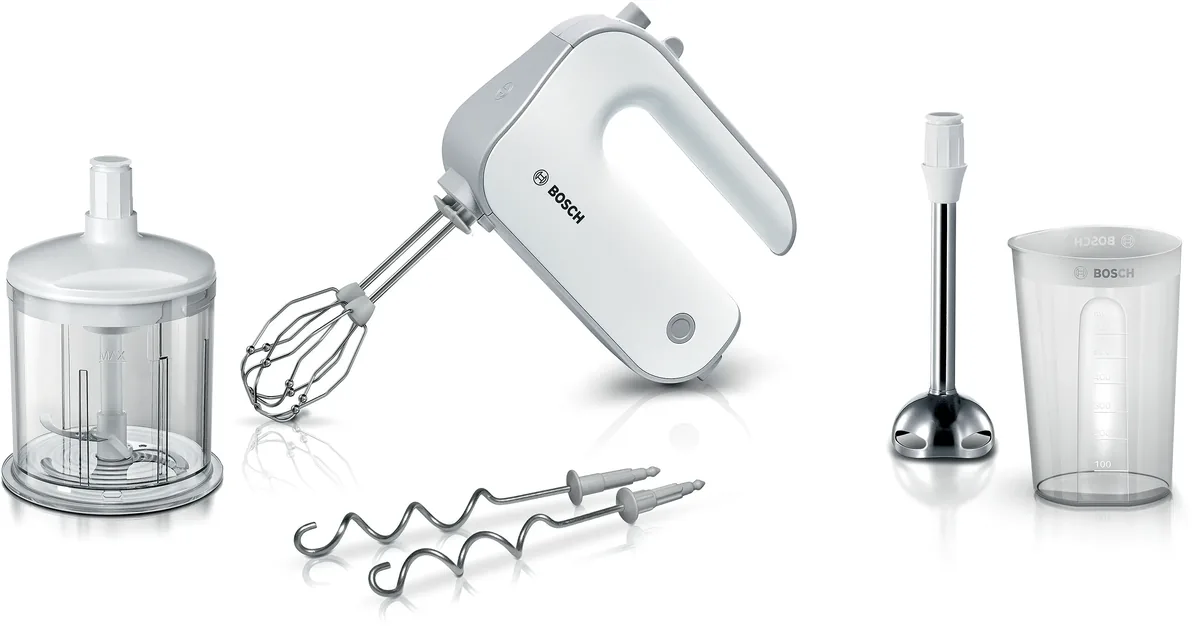Bosch миксер Styline 500 Вт Белый, Серебристый