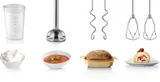 Bosch миксер Styline 500 Вт Белый, Серебристый