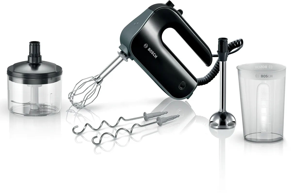 Bosch миксер MFQ4 850 Вт Черный, темно-серебристый