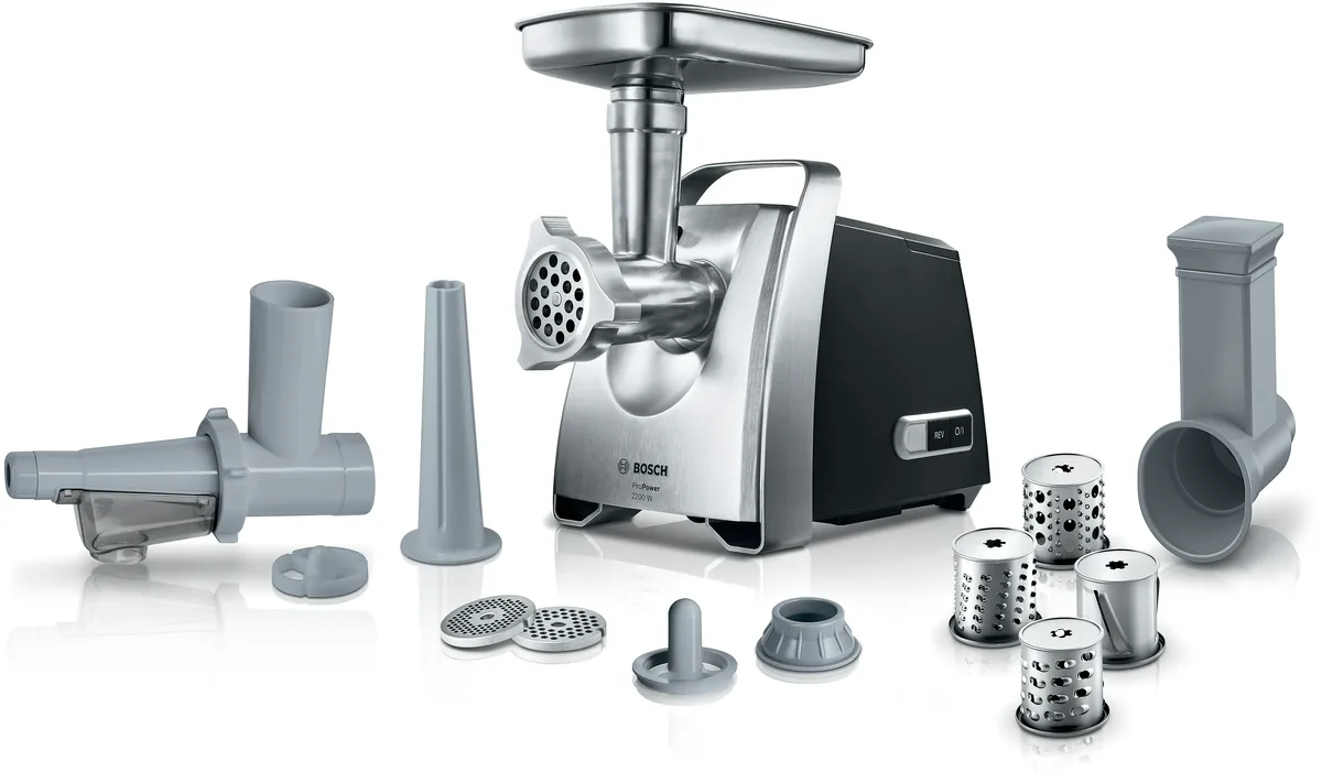 Bosch мясорубка ProPower 2200 Вт Черный, хром