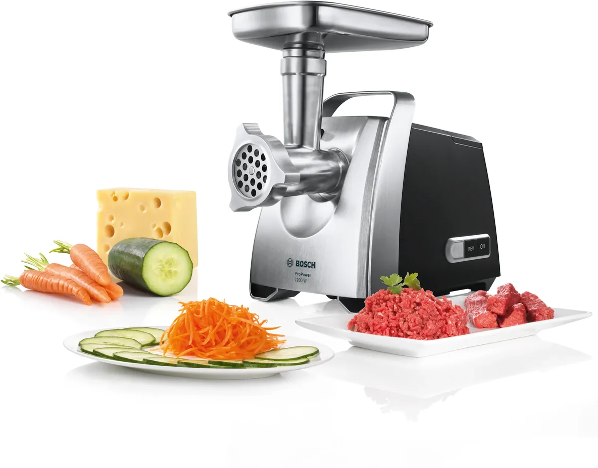 Bosch мясорубка ProPower 2200 Вт Черный, хром