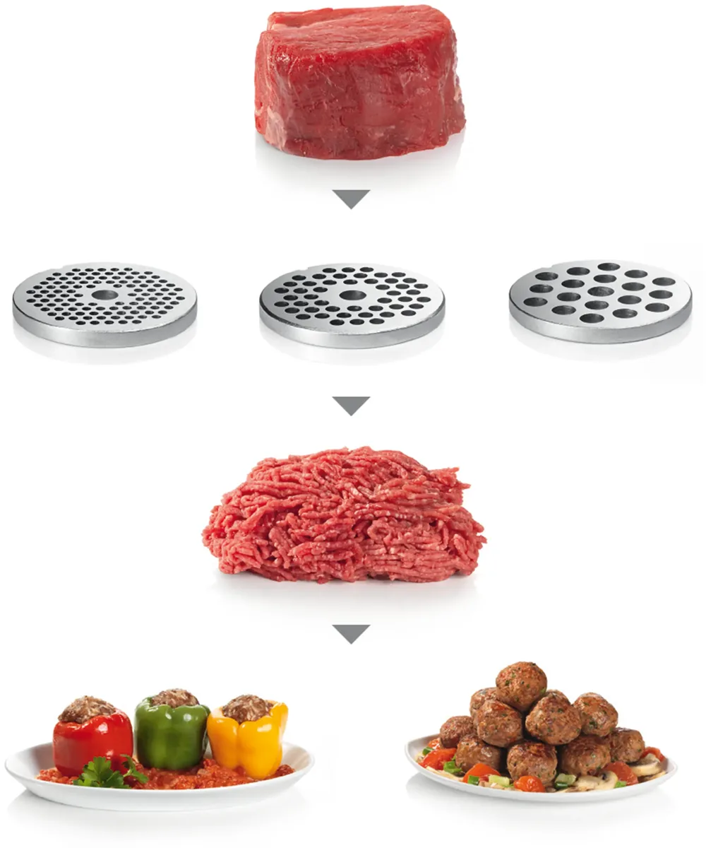 Bosch мясорубка ProPower 2200 Вт Черный, хром