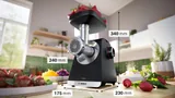Bosch мясорубка MultiPower 2100 Вт Черный, серебристый металлик