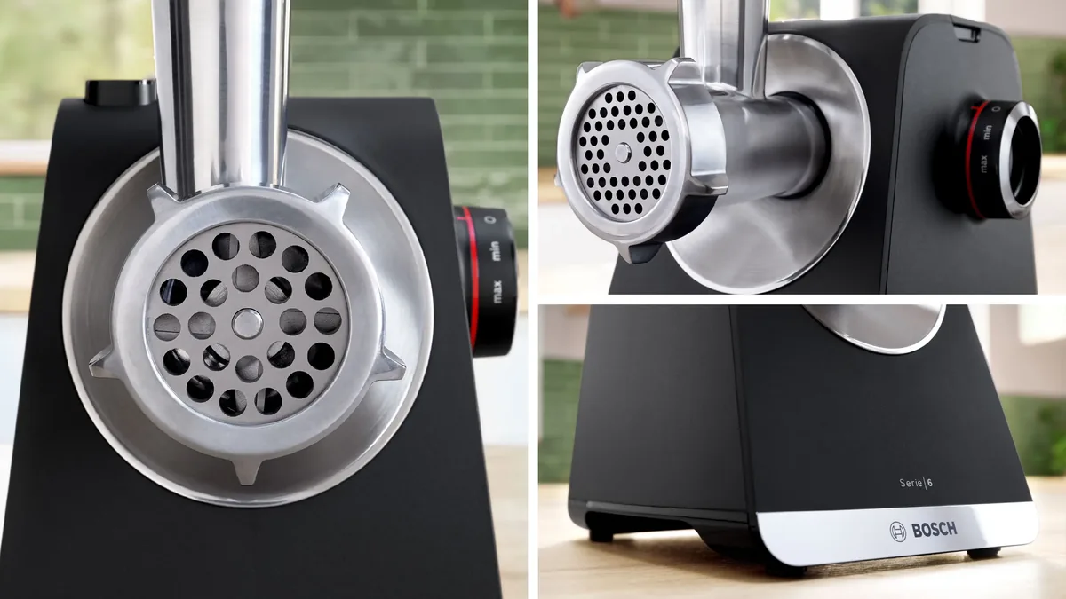 Bosch мясорубка MultiPower 2100 Вт Черный, серебристый металлик