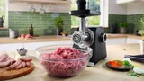 Bosch мясорубка MultiPower 2100 Вт Черный, серебристый металлик